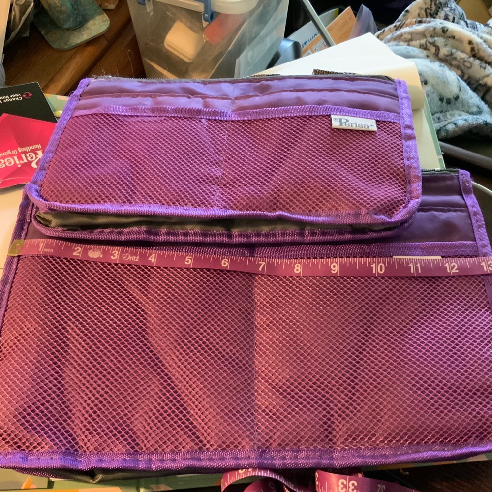 NWT Periea purse organizers purple